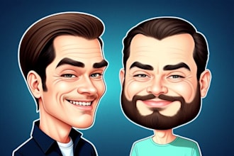 create bighead cartoon caricature from your photo