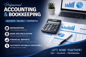 do professional excel accounting, bookkeeping and data entry