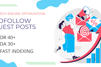 provide niche relevant and high authority dofollow guest posts for SEO growth