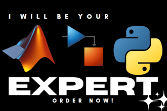 do matlab programming, matlab simulink and python programming
