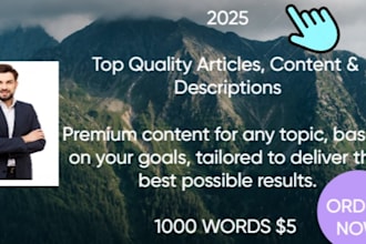 do SEO article writing, blog post writing  or content writing