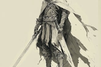 fantasy character sketch for you