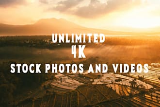 provide unlimited 4k stock photos and videos