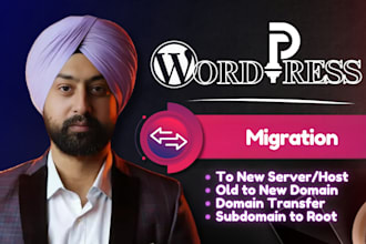 migrate wordpress website to a new hosting