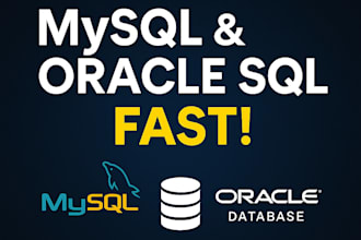 fix and write advanced mysql and oracle sql queries fast