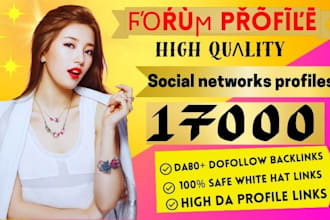 do seo backlinks forum profile high authority, social networks link building