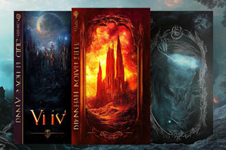 design a fantasy, sci fi, or horror, book cover