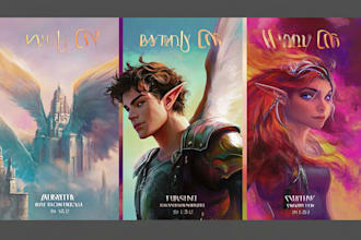 draw sci fi, romance, fantasy, gay ya book covers