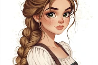 draw your portrait into a disney style cartoon