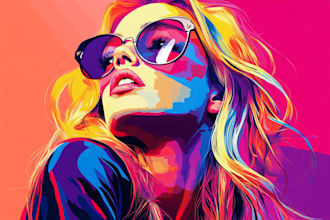 draw wpap pop art sport portrait