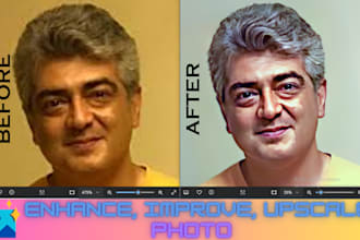 enhance, improve, upscale low resolution photo to high resolution