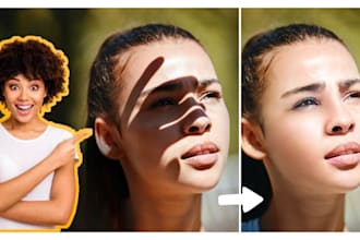 remove harsh shadows and fix harsh lighting in your photos