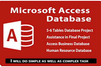 do microsoft access database assignments and projects
