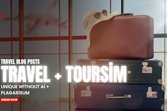 write content on the travel and tourism industry