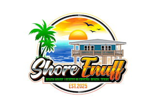 create awesome and gorgeous beach house logo design