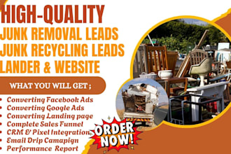 generate qualified junk removal leads junk removal website junk recycling leads
