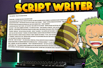 write youtube shorts scripts for anime and manga