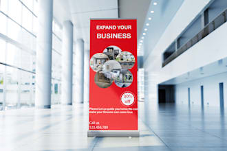 design roll up banner, pull up banner for your event