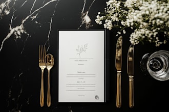 design attractive restaurant menu, food menu in 24 hours