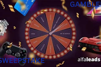 generate exclusive sweepstakes and gambler leads for USA UK canada europe