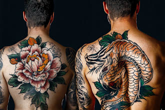 create your japanese custom tattoo design