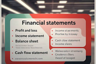 prepare professional profit and loss  income statements