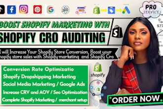do shopify dropshipping store cro organic website traffic audit to boost sales