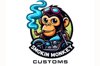 make awesome high quality monkey logo design