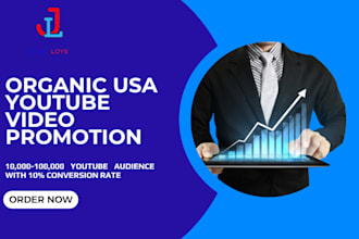 promote your youtube video organically to USA audience with good conversion rate
