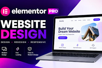 design and revamp modern elementor pro websites