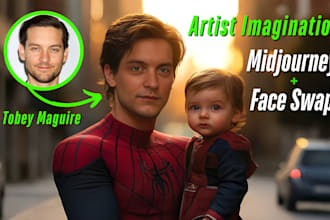 create realistic face swapped images with midjourney ai