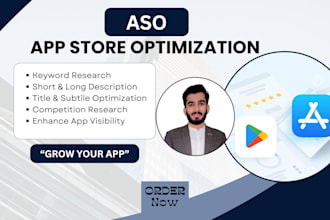 do professional app store optimization aso for play store and app store apps