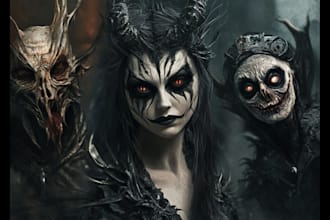 do scary character horror style perfect for cover book