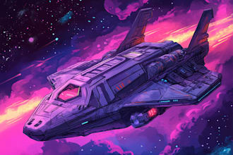 make spaceship, sci fi illustration and sci fi art