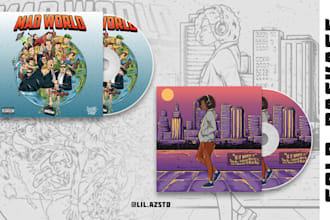 draw illustrations for album covers on any theme