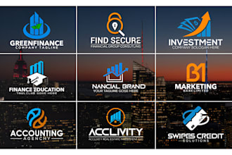 design unique financial,consulting and accounting business logo
