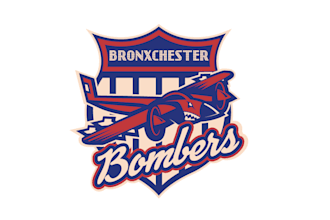 design bombers youth hockey logo