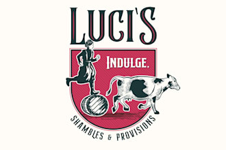 design butchers shop and speakeasy logo