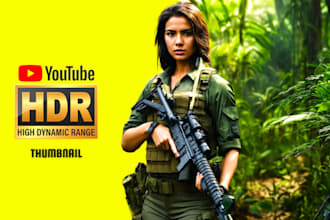 design amazing eye catching youtube thumbnail