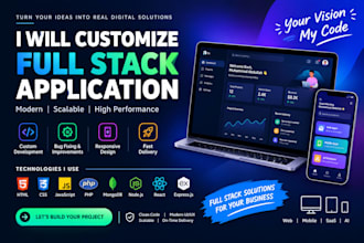 develop and customize your full stack web app