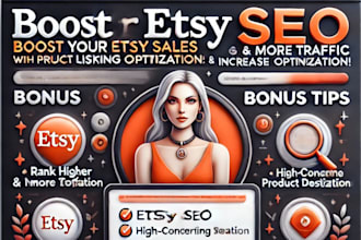 do etsy product listing SEO optimization and etsy ranking boost