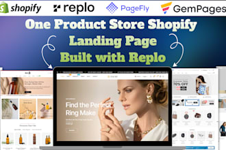 build a high converting shopify landing page or one product store with replo