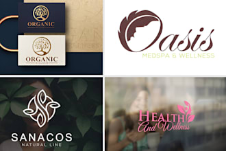 make modern fashion, beauty, skincare, cosmetic, hair salon spa logo