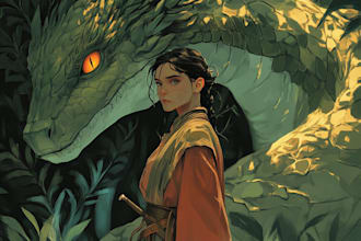 design an dragons and dnd character illustration