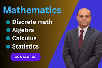 be your math, discrete math, algebra, calculus and statistics tutor