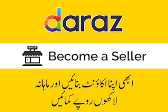 create a daraz seller account with SEO optimized listings