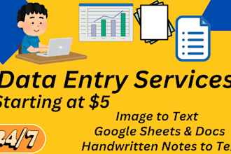 do fast typing, image to text conversion, and data entry