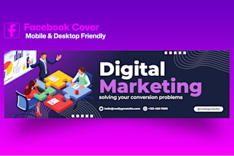 create an amazing facebook cover photo banner design