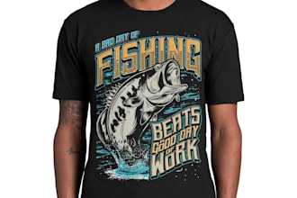 design hunting fishing logo outdoor vintage badge t shirt
