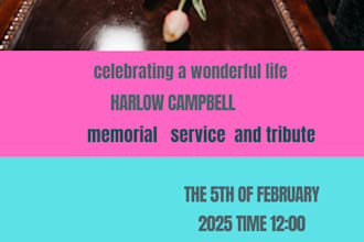 design event , tribute and funeral flyer professionaly